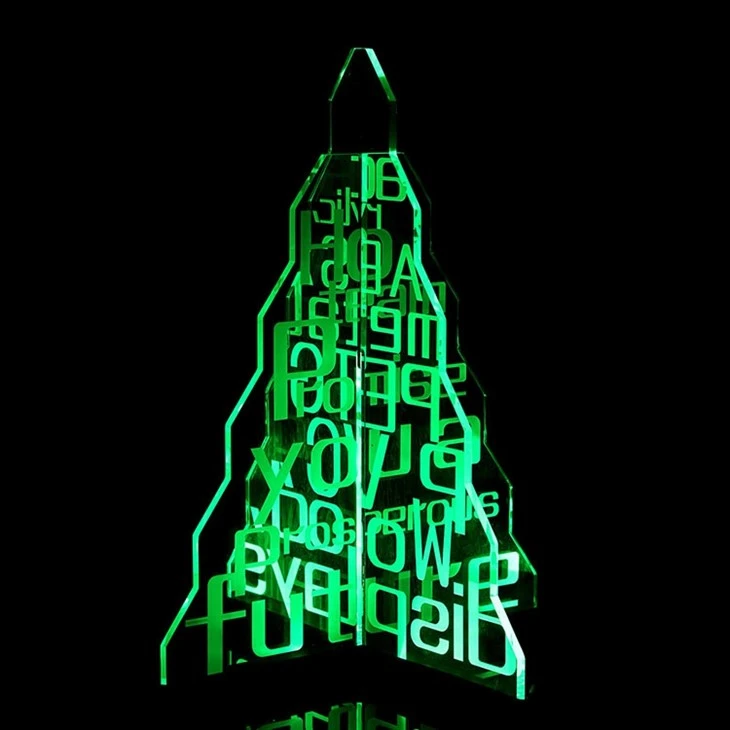 Laser Engraved Clear Acrylic Lighted Christmas Tree best