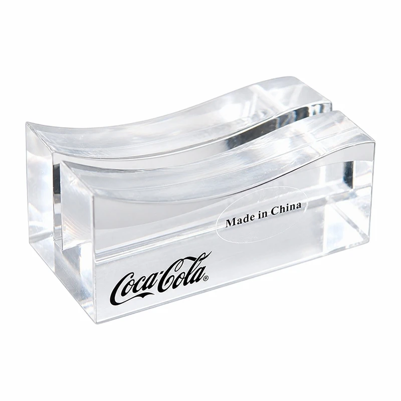 Acrylic Coca Cola Themed Curved Display Stand