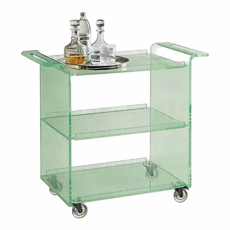 Acrylic Wheeled Bar Cart best