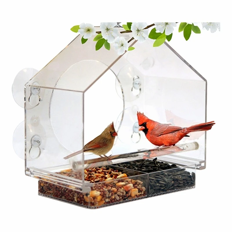 Acrylic Window Bird Feeder high quality