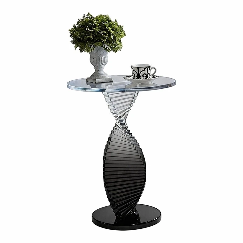 Clear Acrylic Spiral Side Table high quality