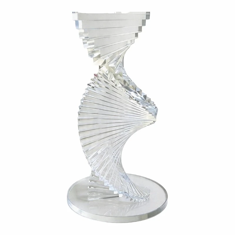 Clear Acrylic Spiral Side Table factory