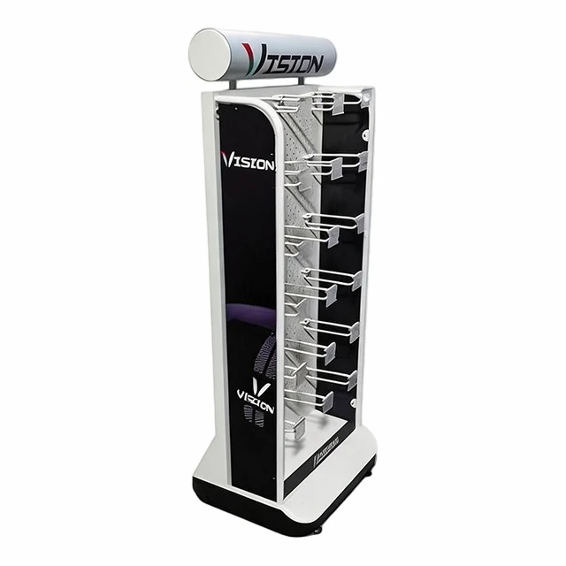 Double Sided Pegboard Hook Floor Display Stand