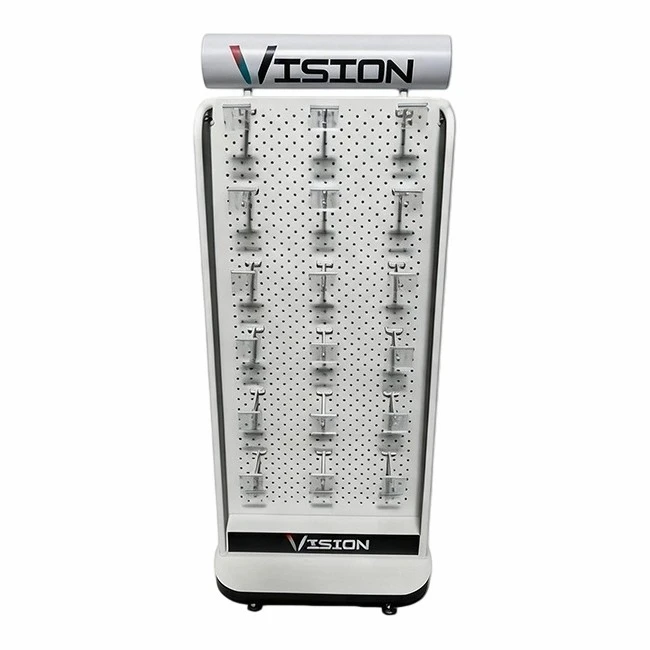 Double Sided Pegboard Hook Floor Display Stand factory