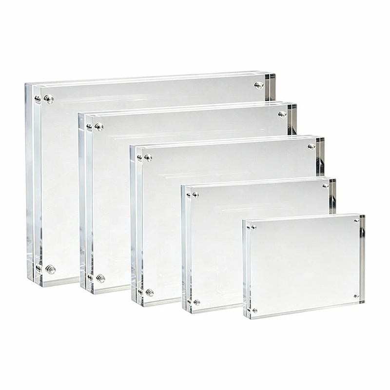 Double Sided Transparent Acrylic Photo Frame factory