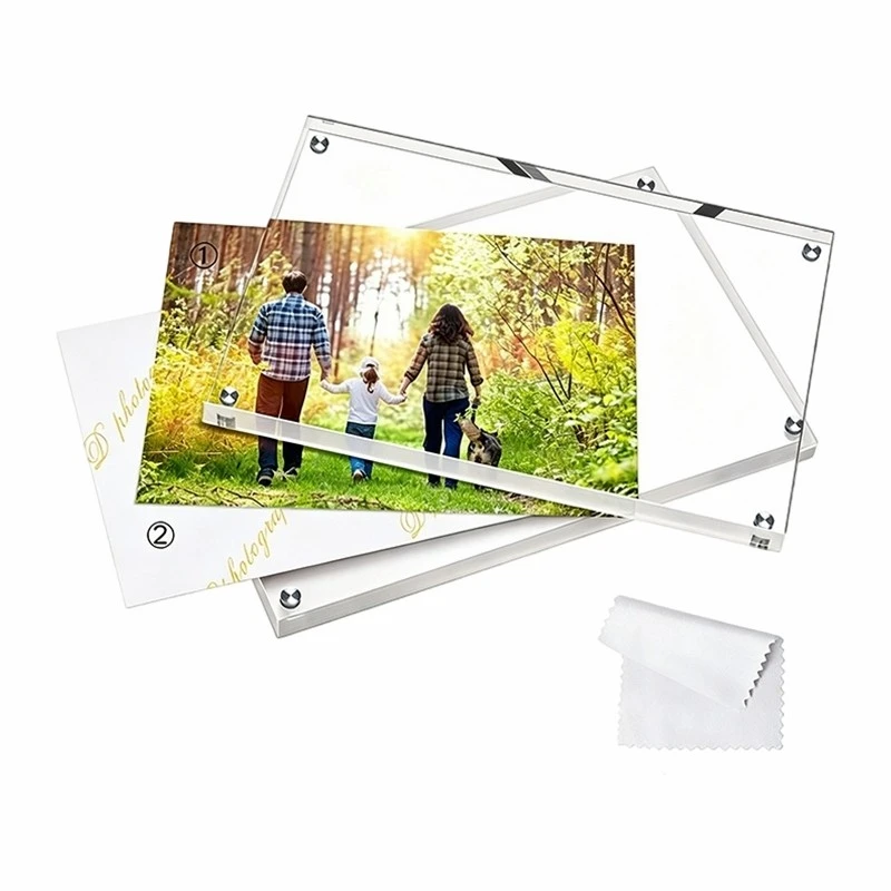 Double Sided Transparent Acrylic Photo Frame suppliers