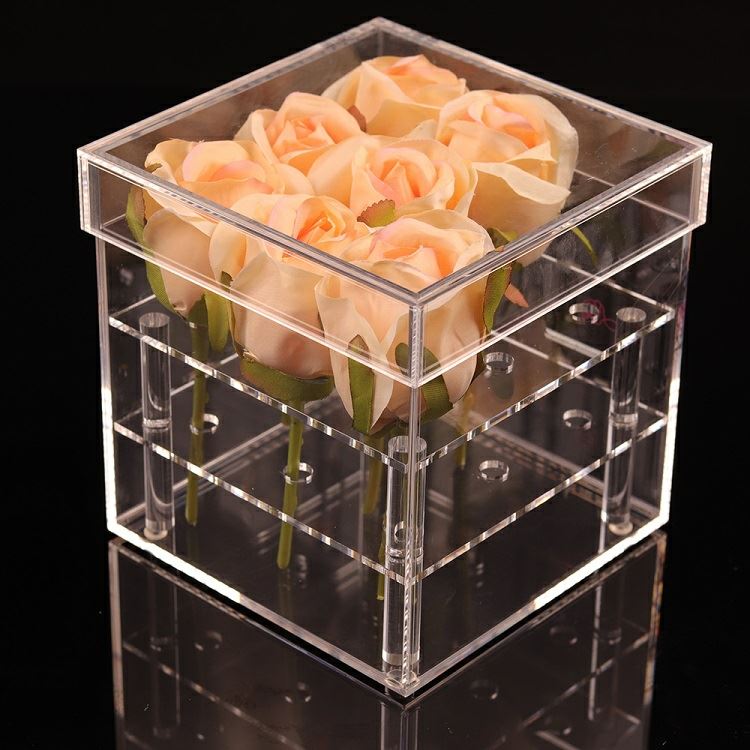 Dustproof Acrylic Box For Preserved Roses