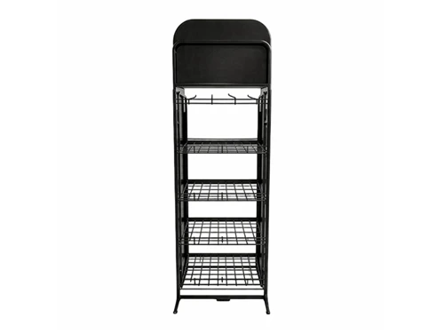 How many people are needed to install display racks?