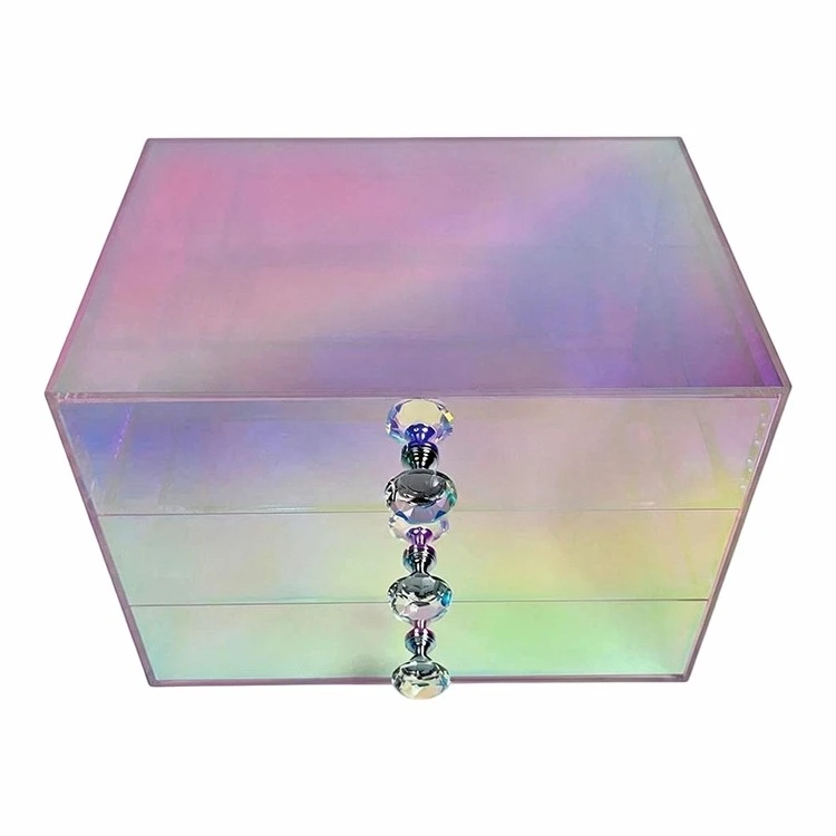 Iridescent Clear Acrylic Desktop Jewelry Organizer best