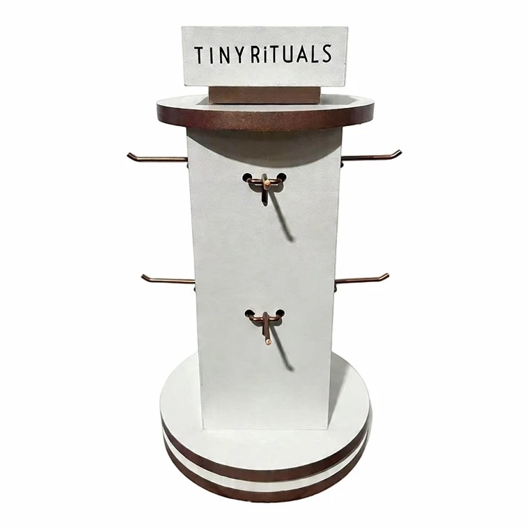 Round Rose Gold Hook Display Stand best