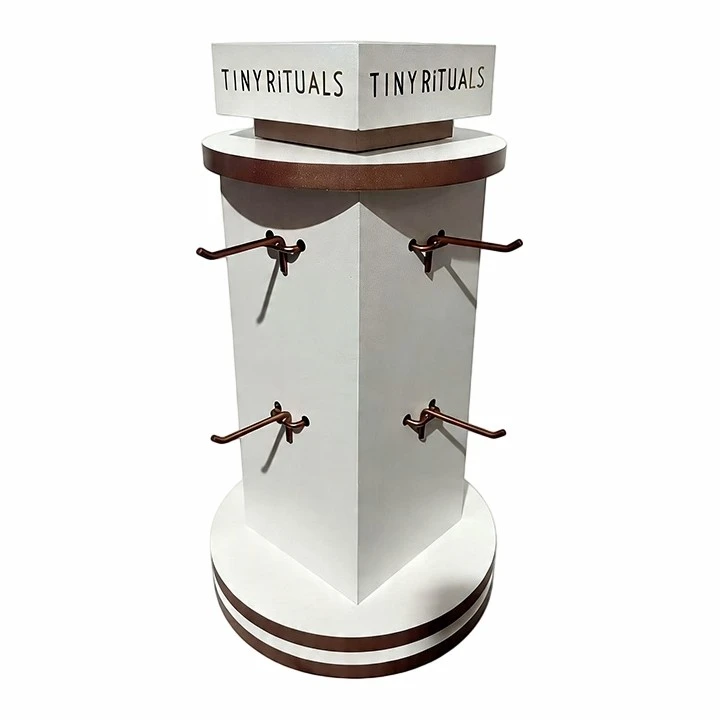 Round Rose Gold Hook Display Stand high quality