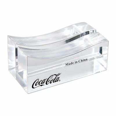 Acrylic Coca Cola Themed Curved Display Stand