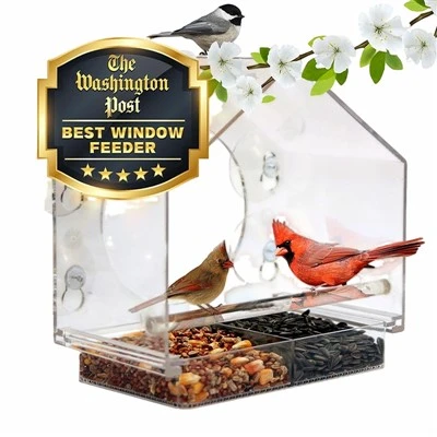 Acrylic Window Bird Feeder