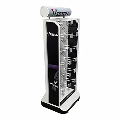 Double Sided Pegboard Hook Floor Display Stand