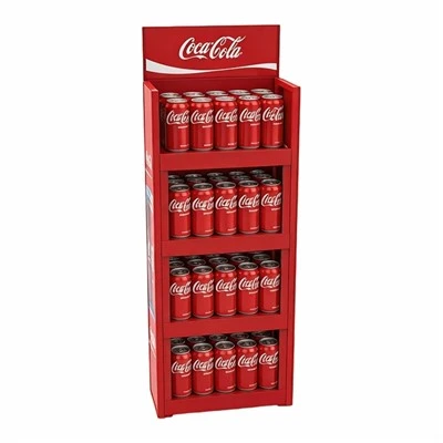 Multi Tier Beverage Promotion Display Rack