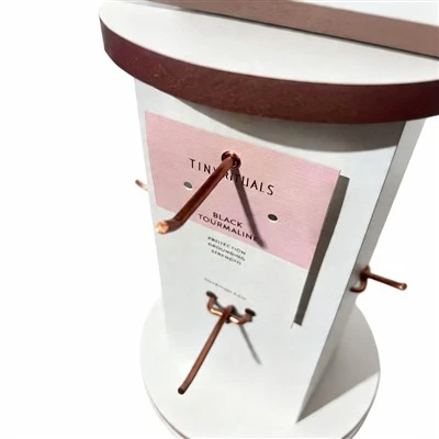 Round Rose Gold Hook Display Stand