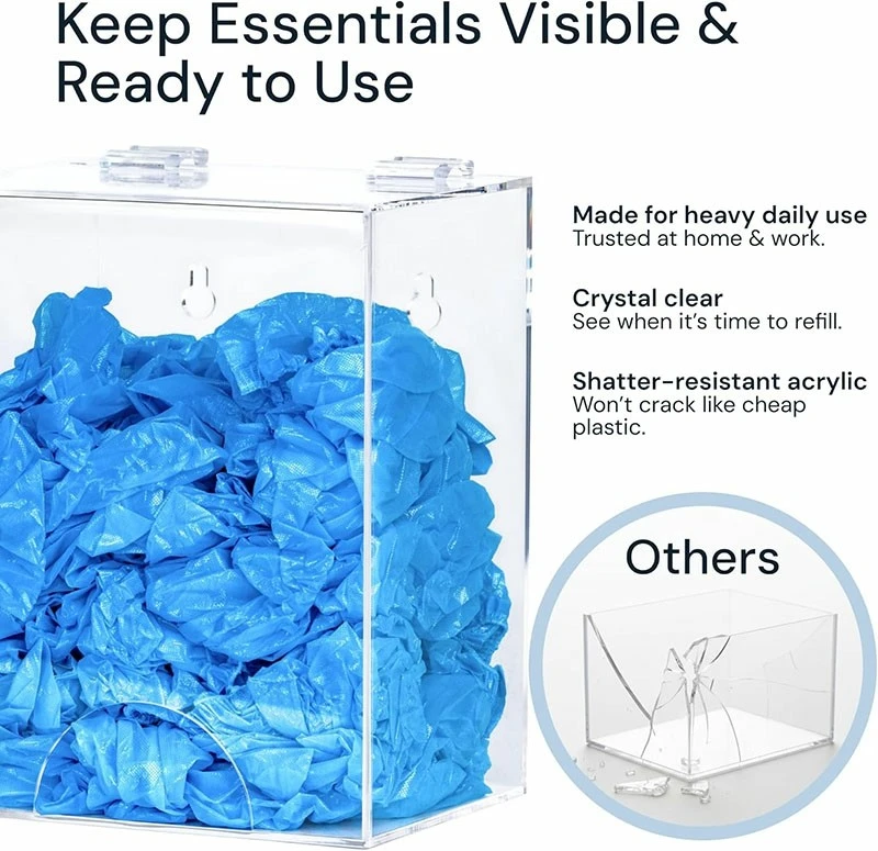 Wall-Mounted Acrylic Glove Dispenser high quality